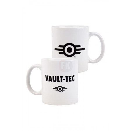 Fallout Mug Vault-Tec Logo White